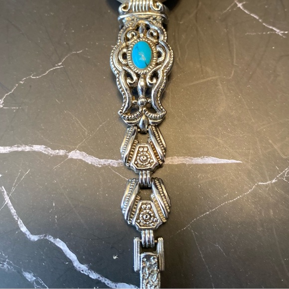 ⌚️DaVanci Southwest Style Silver and Turquoise Watch - Picture 5 of 9